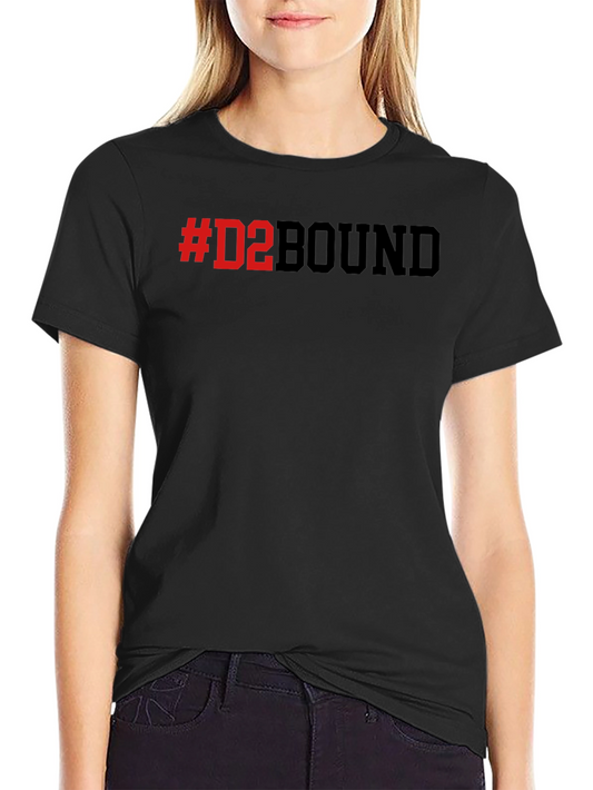 #D2BOUND Black T-Shirt - Collegiate Athlete Pride